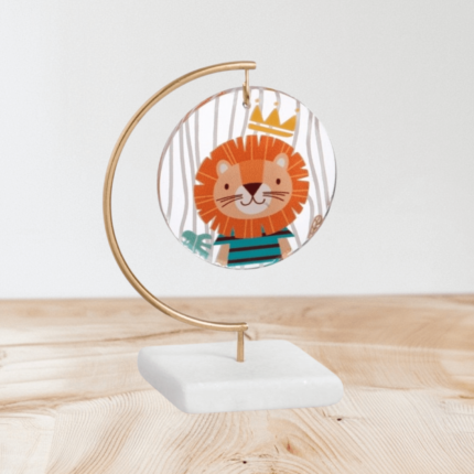 Μπομπονιέρα Βάπτισης Κουμπαράς Plexiglass Λιονταράκι